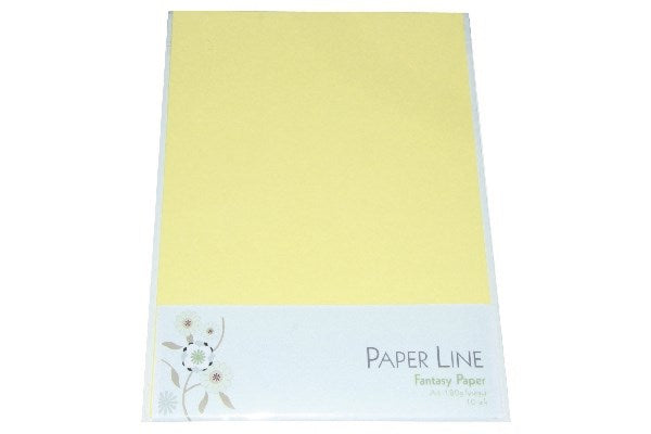 Fantasy karton 180g A4 10stk i pakke lysegul