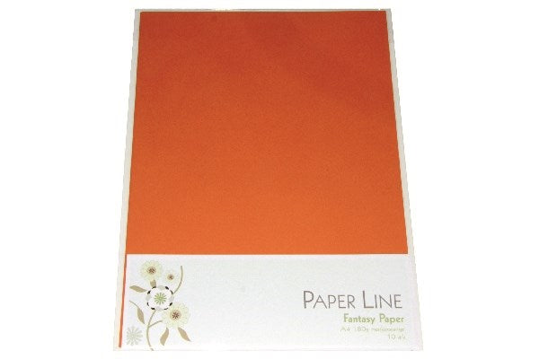 Fantasy karton 180g A4 10stk i pakke mørkeorange