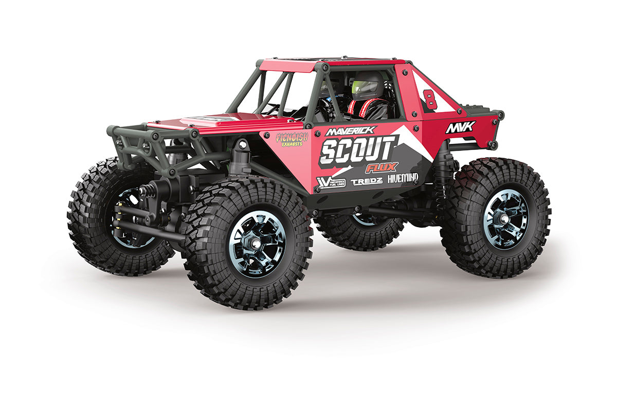 Scout-24 Flux 1/24th Rock Crawler - Red