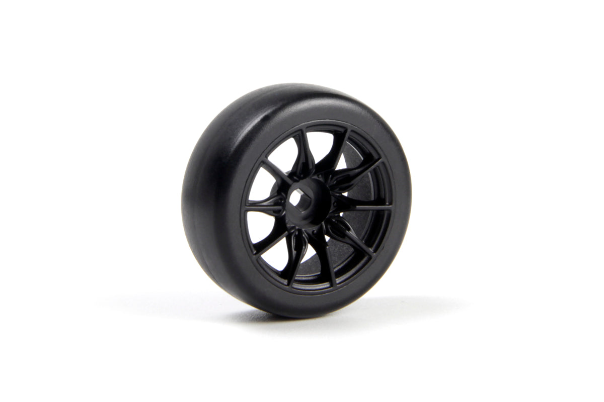 TSMK5-10 Drift Wheel/Tire Set 22x11mm (Black/4pcs)