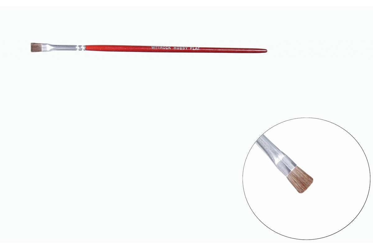Hobby pensel 4 flad/fin