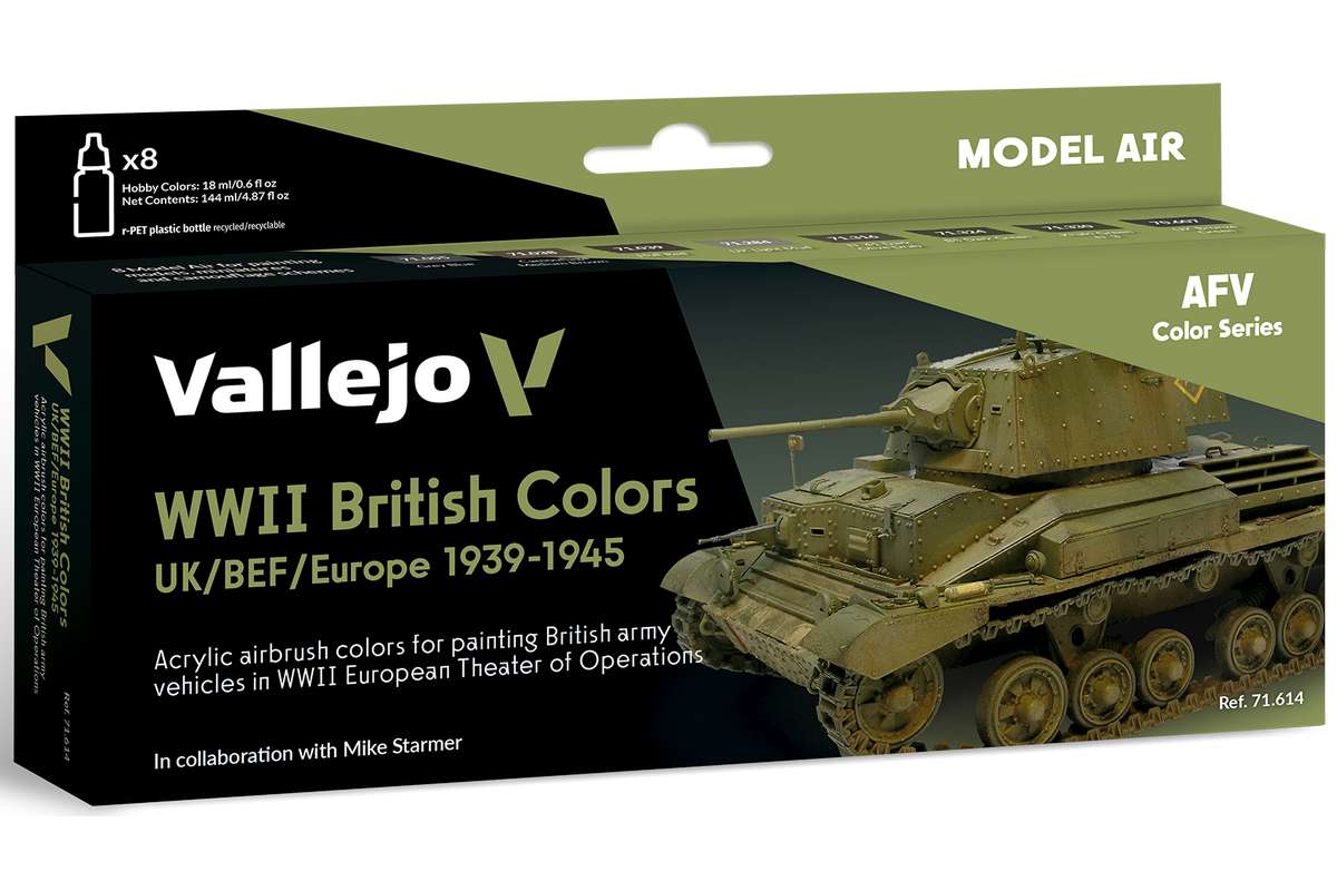 WWII British Colors UK/BEF/Europe 1939-1945 8x18ml