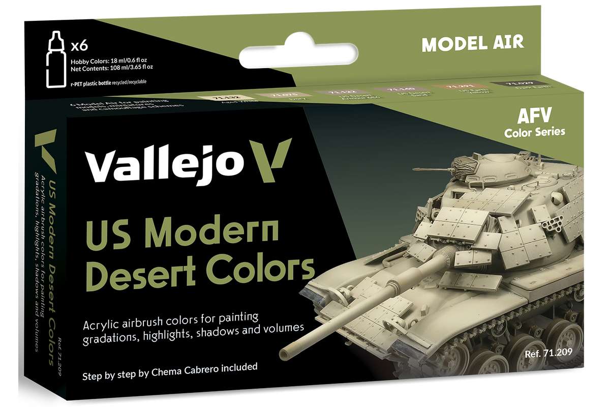 Model Air set US modern desert colors 6x18ml