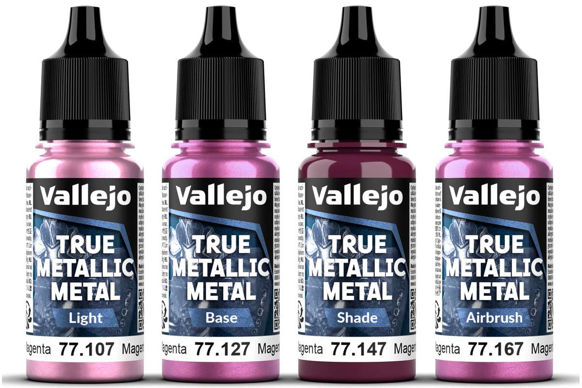 True Metallic Metal set Crimson Magenta 4x18ml