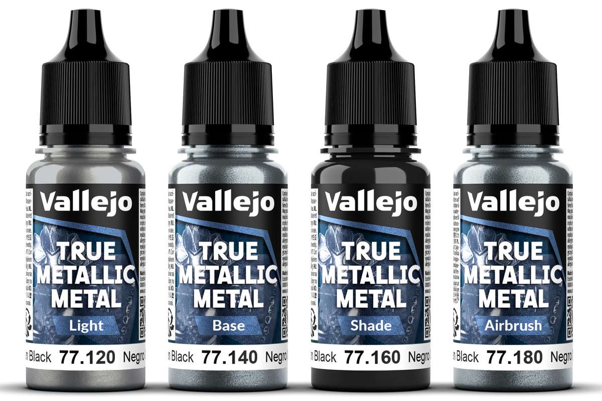 True Metallic Metal set Obsidian Black 4x18ml