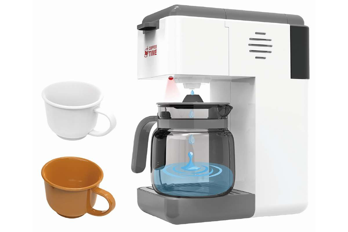 Kaffemaskine elektrisk m/tilbehør i æske 32x10x23c