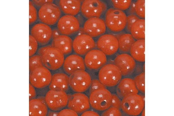 Træperler 16mm rød