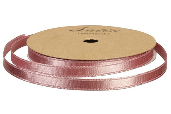 Satinbånd 6mm 10m gl. rosa