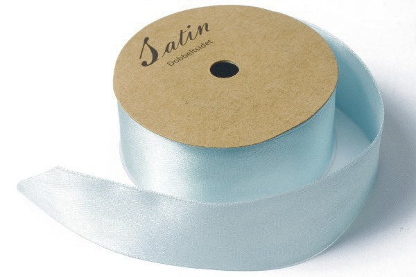 Satinbånd 32mm 10m l.mint grøn