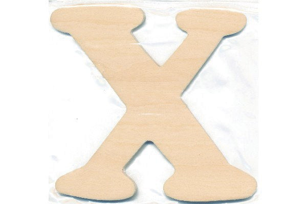 Træbogstav X 10cm x 4mm