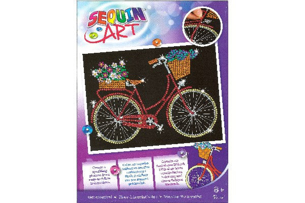 Sequin Art Bicycle 25x34cm