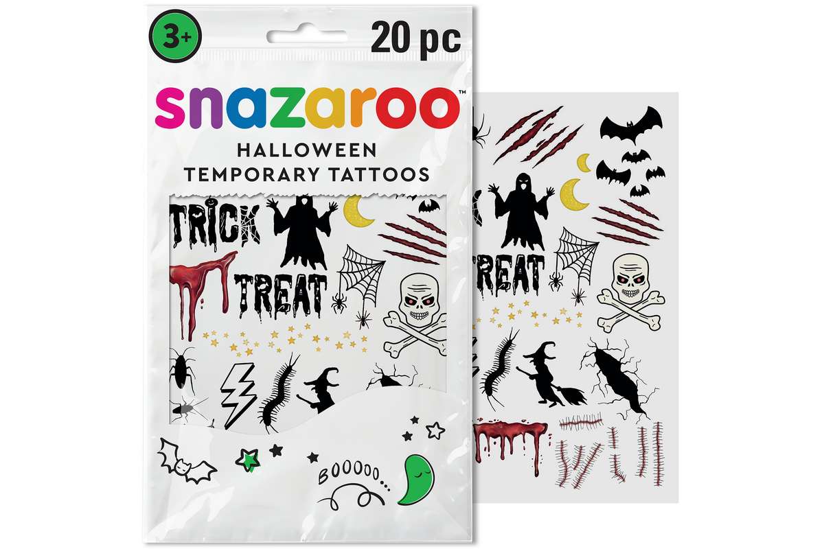 Tatoveringer Halloween spooky 20stk. ass.