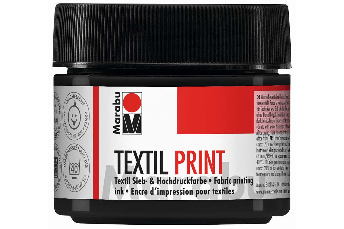 Textil print painting carbon black 974, 100ml