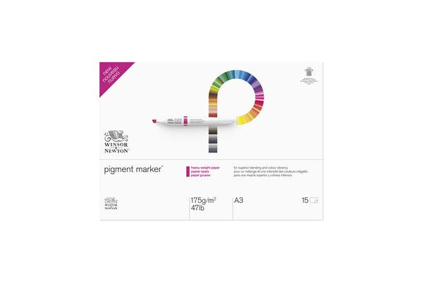 Paper pad for pigment marker A3, 175g, 15 pages
