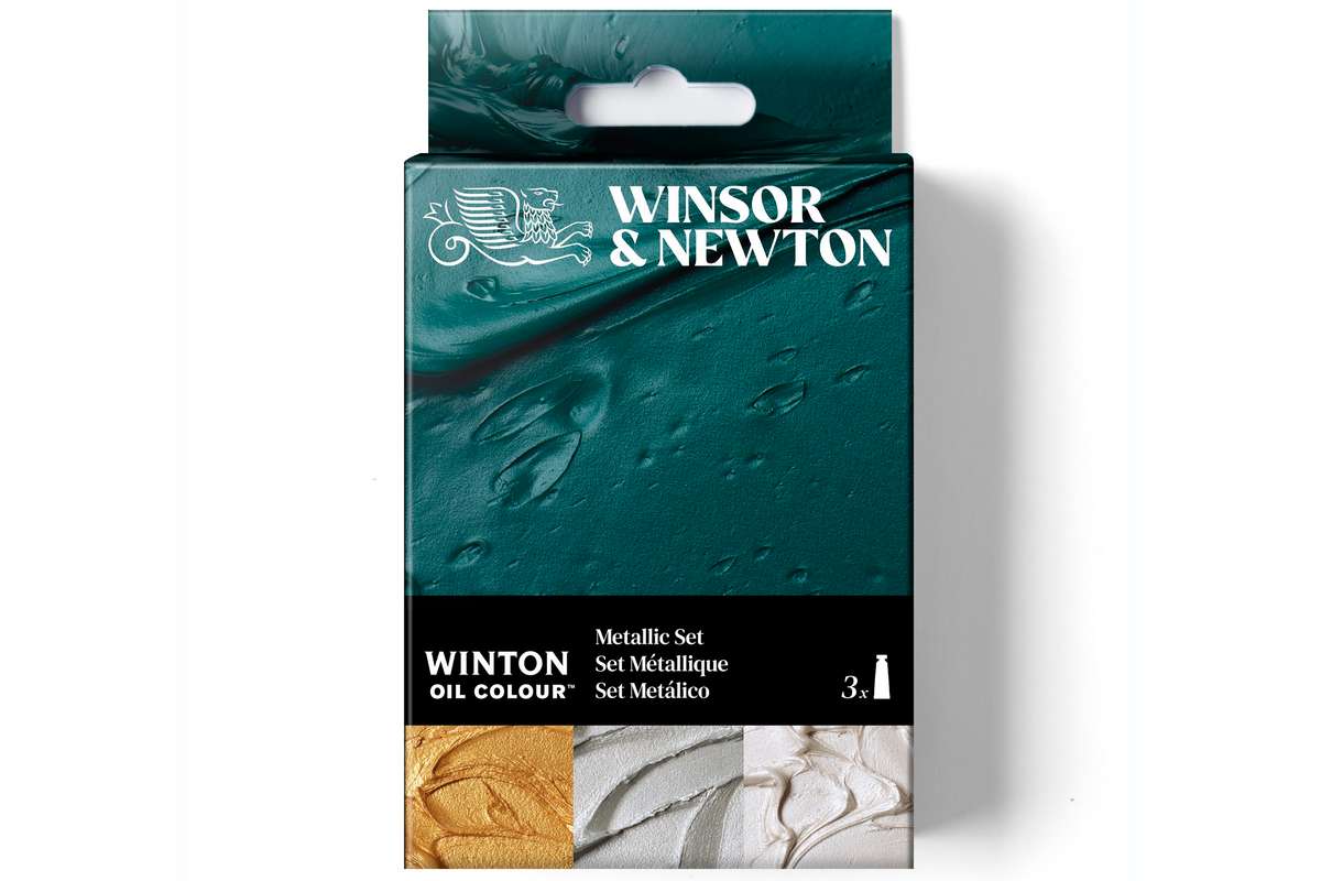 Winton oil colour set 3x37ml, metallic
