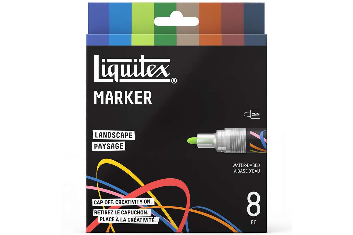 LQX Marker Landscape set 2mm x 8pcs ass.