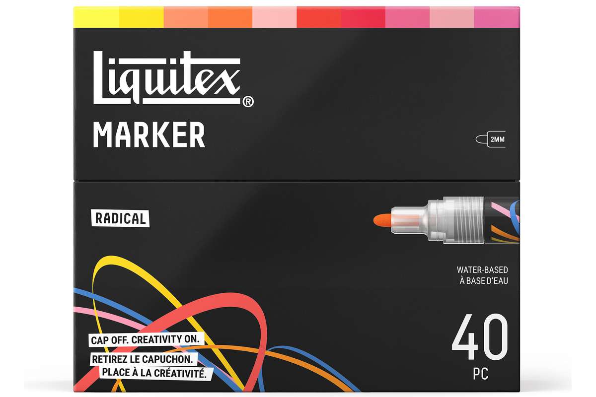 LQX Marker Radical set 2mm x 40pcs ass.