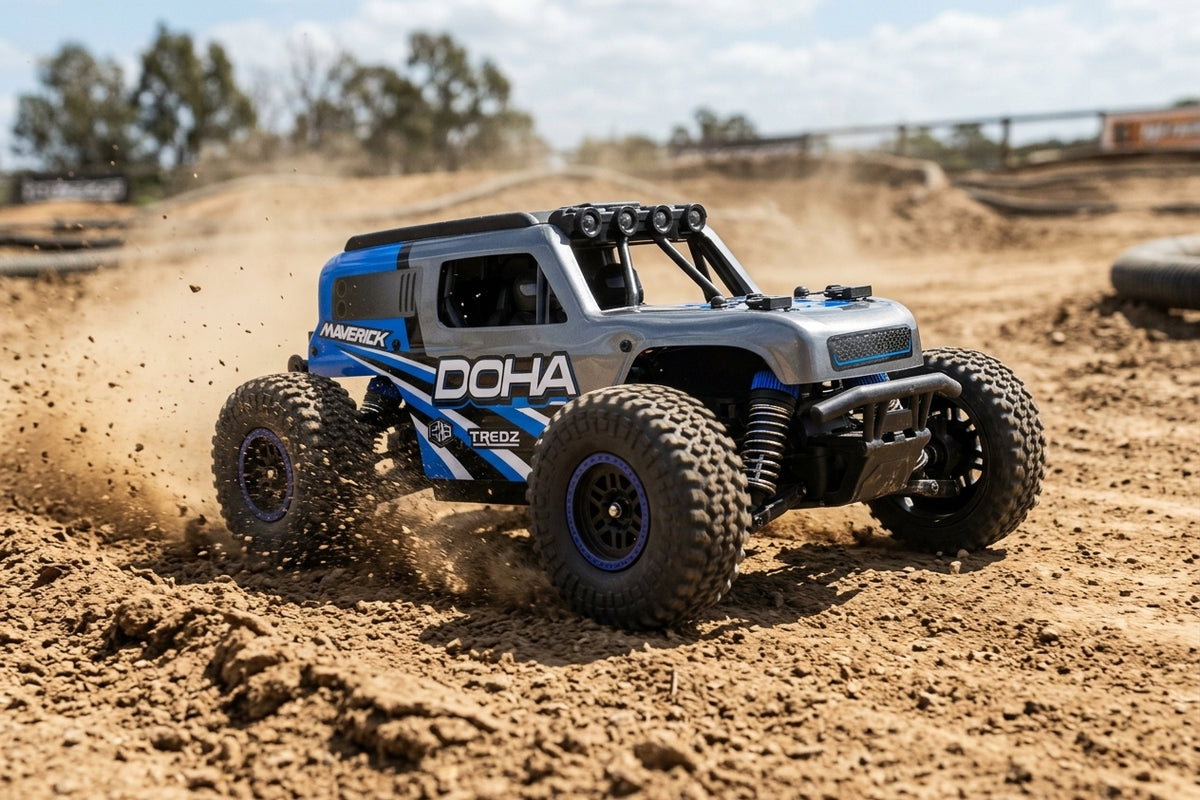 Maverick Doha 1/20 4WD Electric Truck - Blue