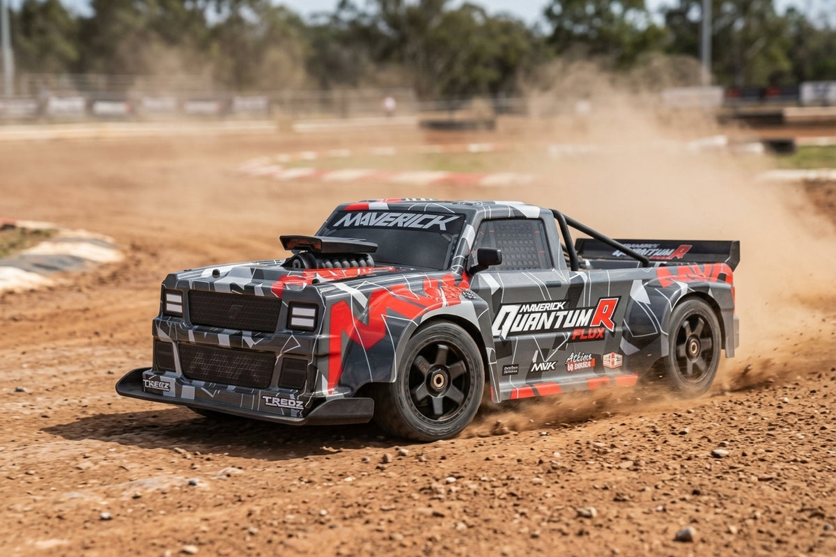 QuantumR Flux 4S 1/8 4WD Race Truck - Grey/Red