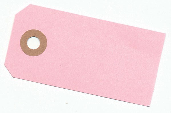 Manillamærke 40x80mm 10stk lyserød