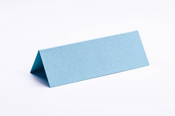 Bordkort 10x7cm azurblå tekstureret 10stk.