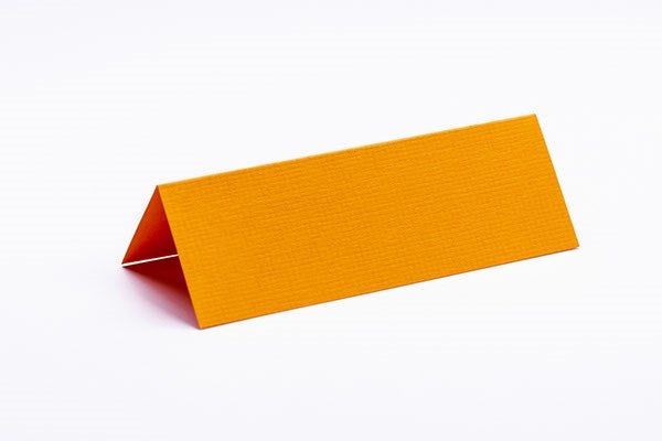Bordkort 10x7cm orange tekstureret 10stk.