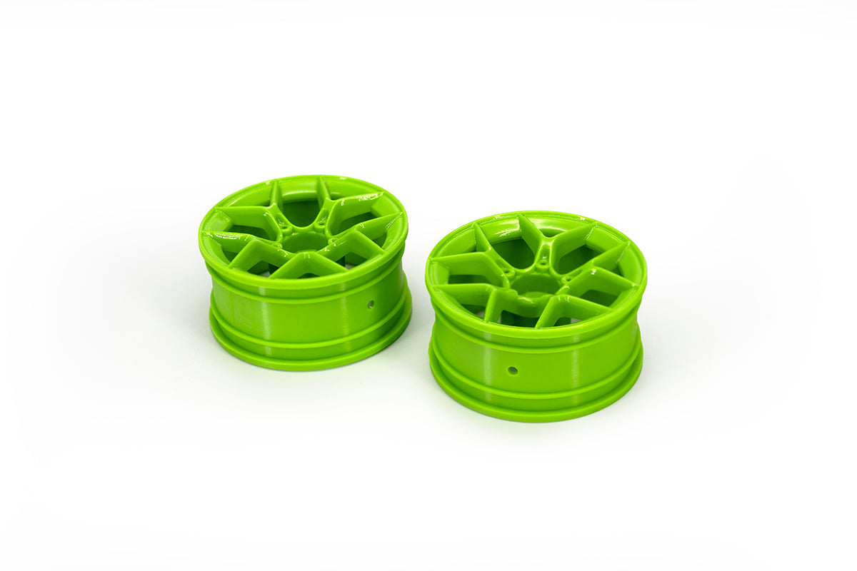 RTR Aero 5 Wheel 26mm Green (6mm Offset/2pcs)