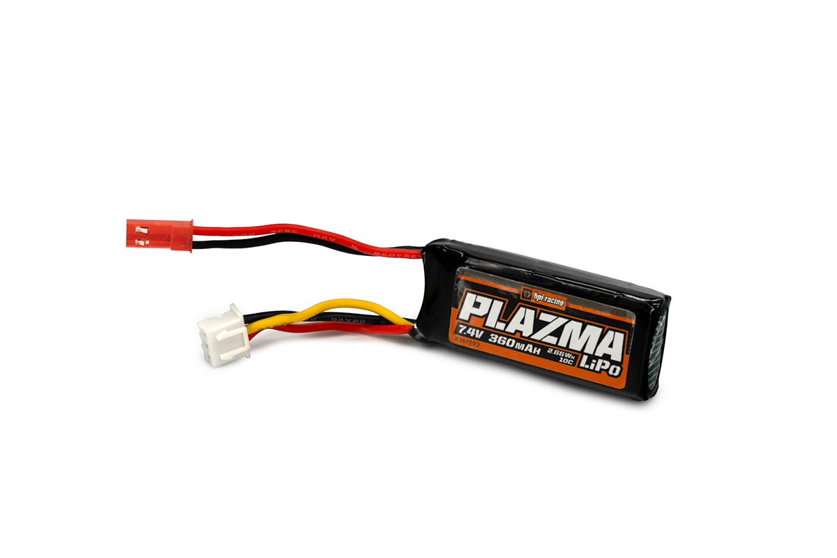 Plazma 7.4V 360mAh 10C LiPo Battery Pack