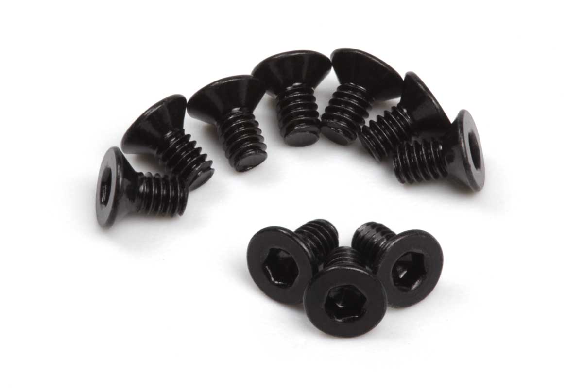 Flat Head Screw M2x4mm (Hex Socket/10pcs)