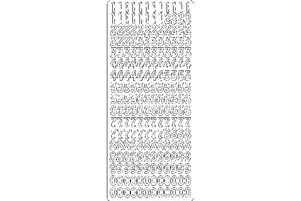 Decorstix 10x23cm tal h13mm guld