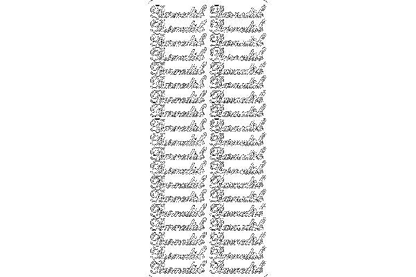 Decorstix sort '' Barnedåb''