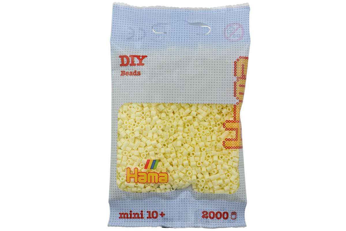 Hama mini perler 2000stk creme