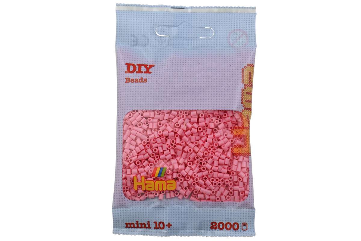 Hama mini perler 2000stk lyserød