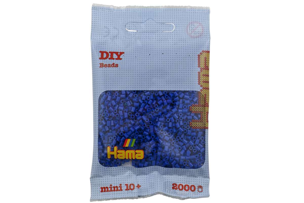 Hama mini perler 2000stk blå