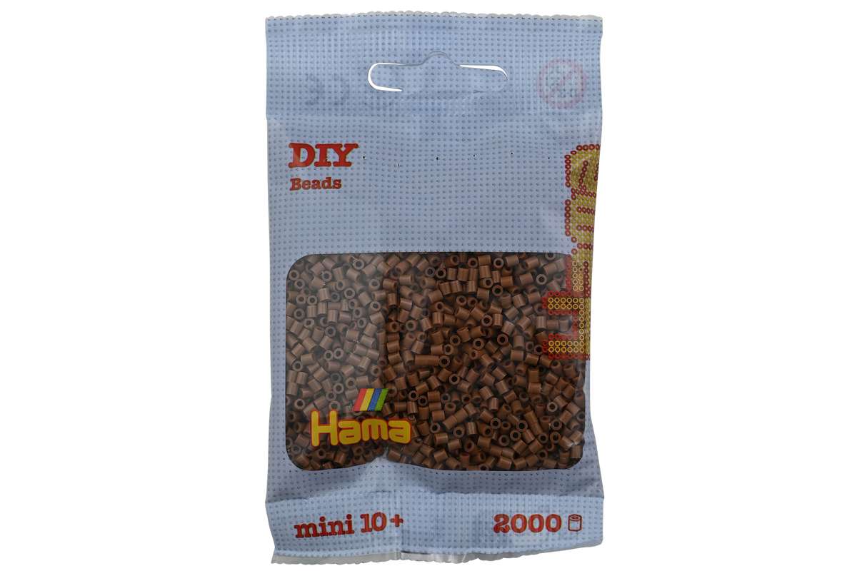 Hama mini perler 2000stk brun