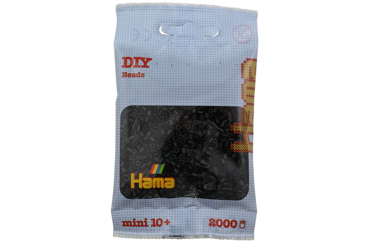 Hama mini perler 2000stk sort