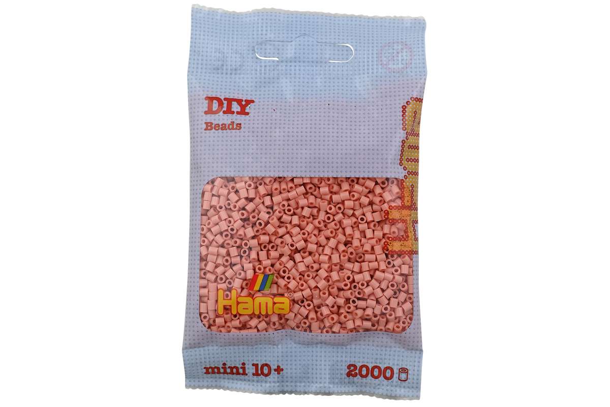 Hama mini perler 2000stk mat rosa