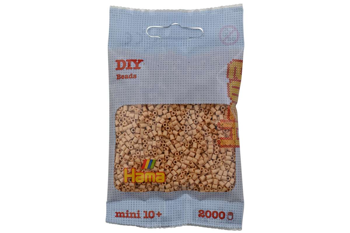 Hama mini perler 2000stk beige