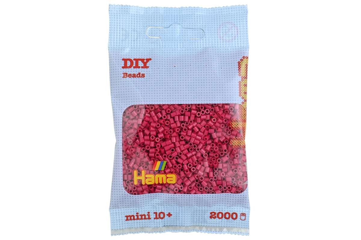 Hama mini perler 2000stk vinrød