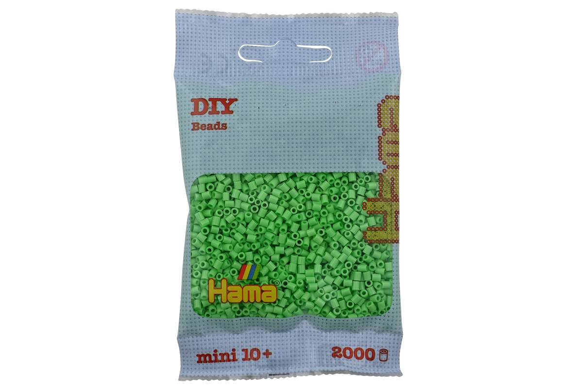 Hama mini perler 2000stk pastel grøn