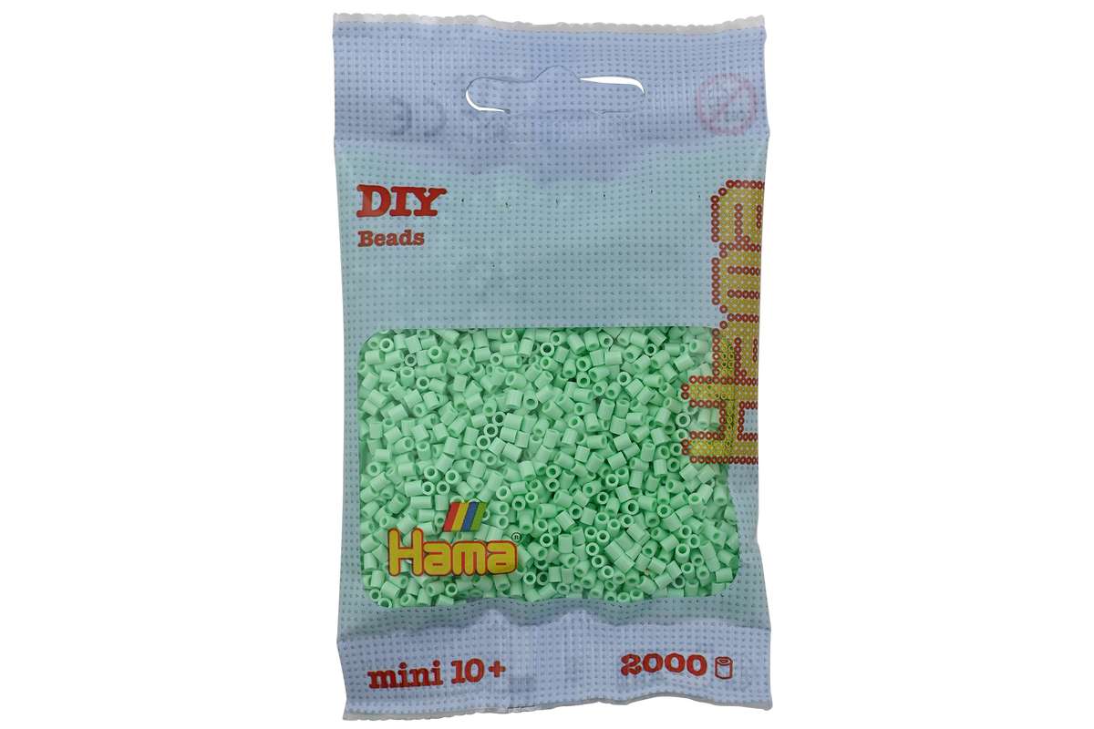 Hama mini perler 2000stk pastel mint