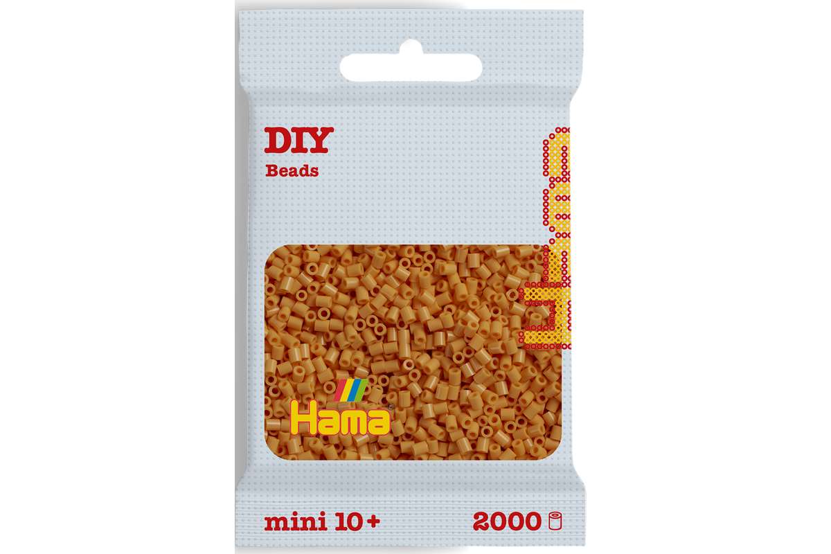 Hama mini perler 2000stk lys abrikos
