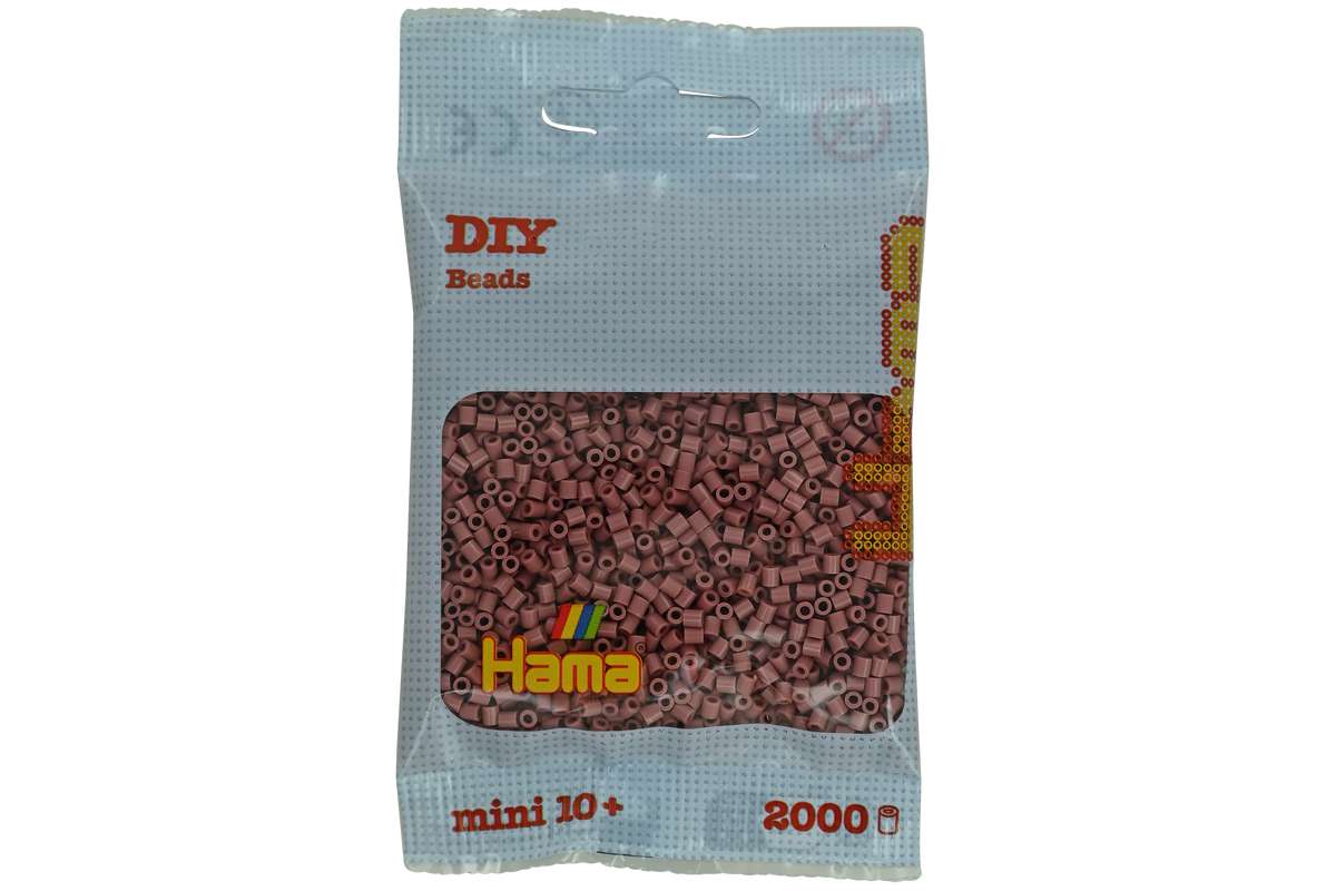 Hama mini perler 2000stk mørk blush