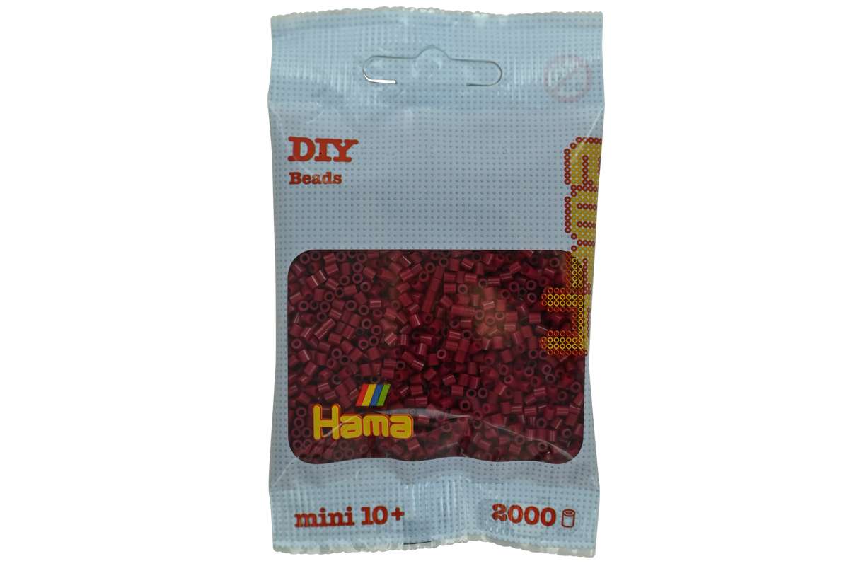 Hama mini perler 2000stk mørk kirsebær