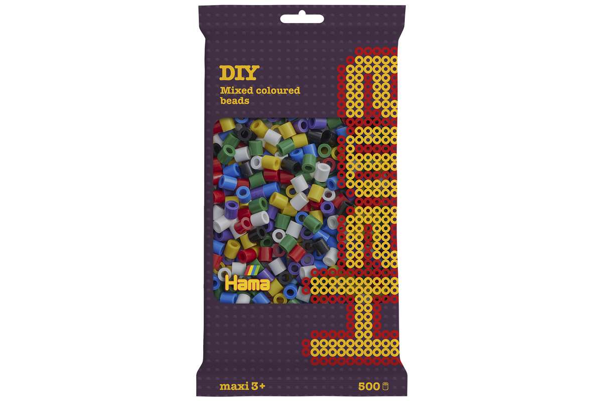 Hama maxi perler 500stk mix 00