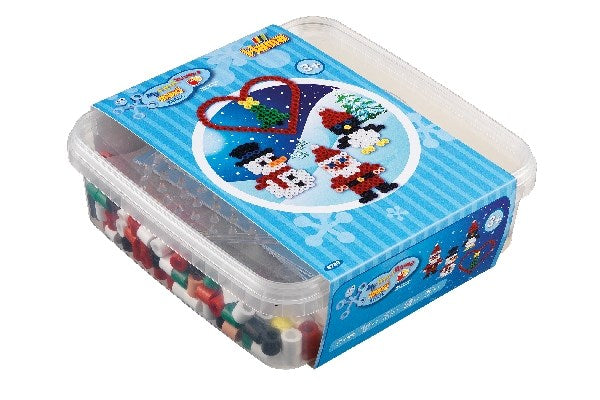 Hama maxi bøtte 600perler + plade 8206, Jul