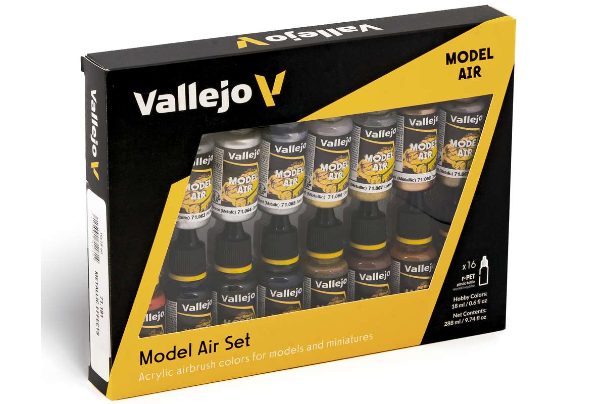 Model Air metallic effects color set 16x18ml