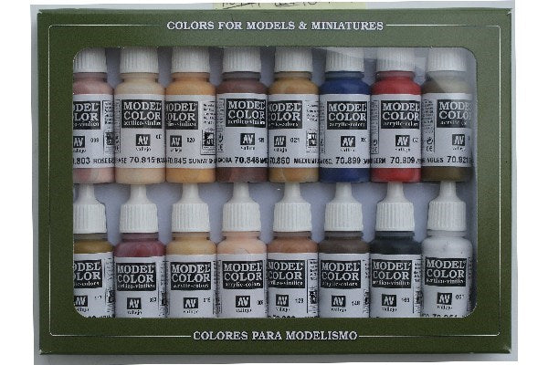 Model Color set 'face/skinetones' 16 colors – HobbyDirect