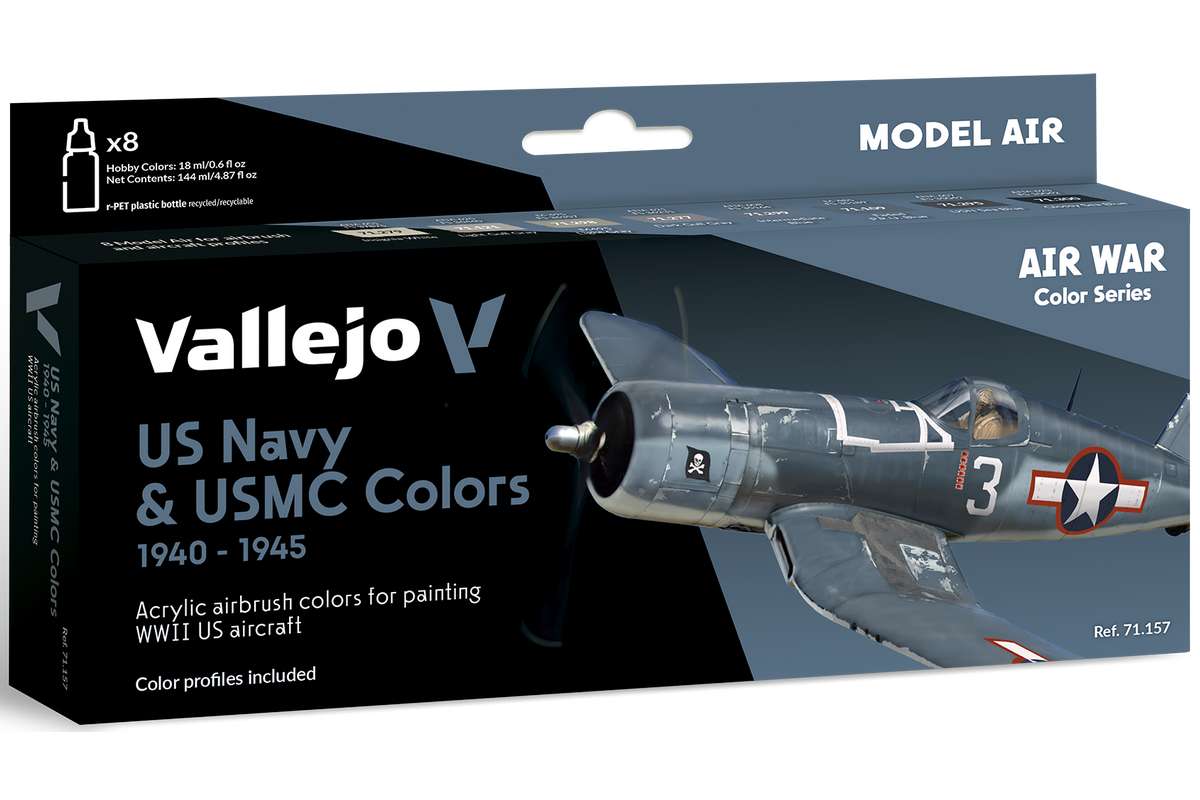 Model Air, US Navy & USMC WWII 1940-1945, 8x18ml 