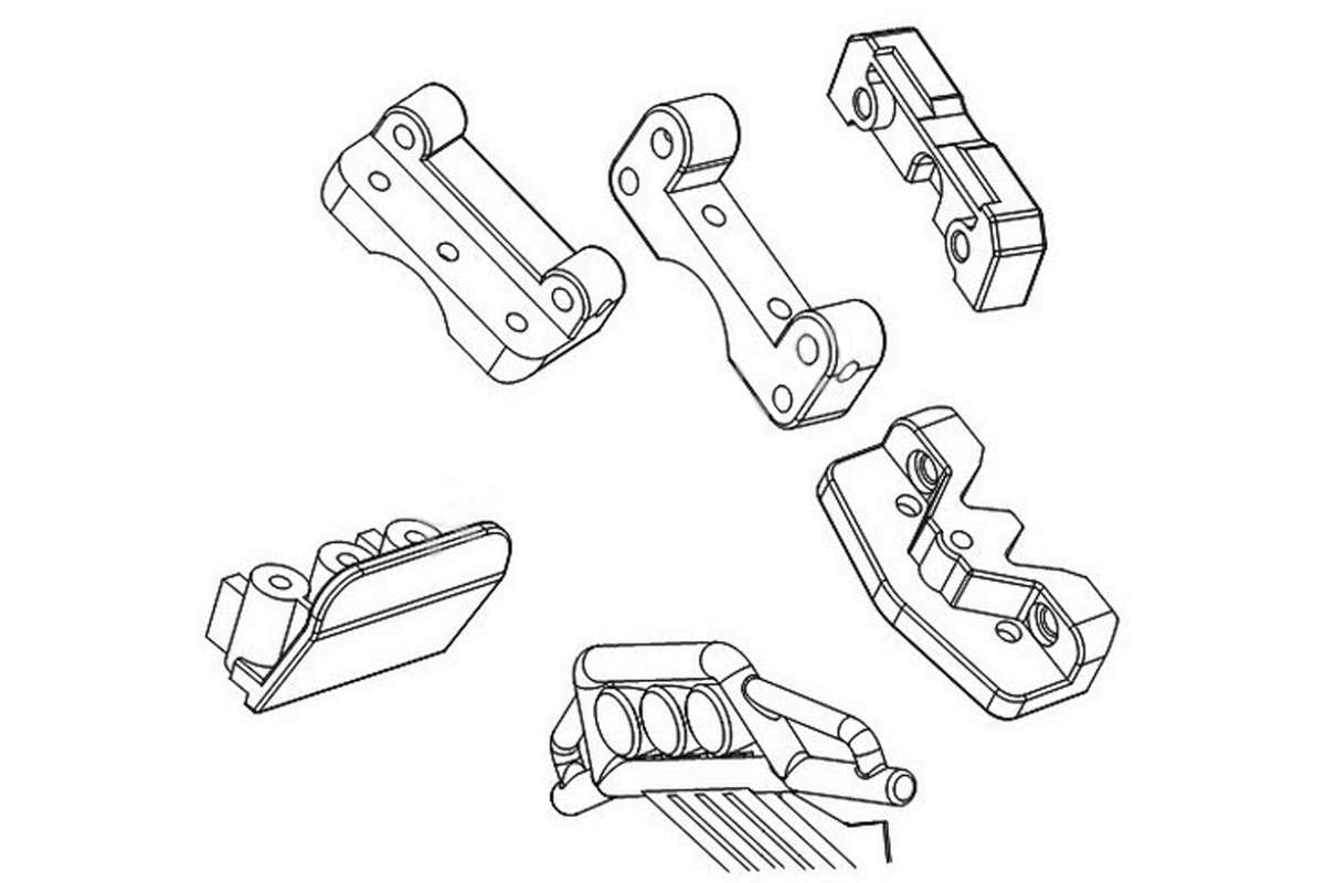 Wishbone holder set CE-10T